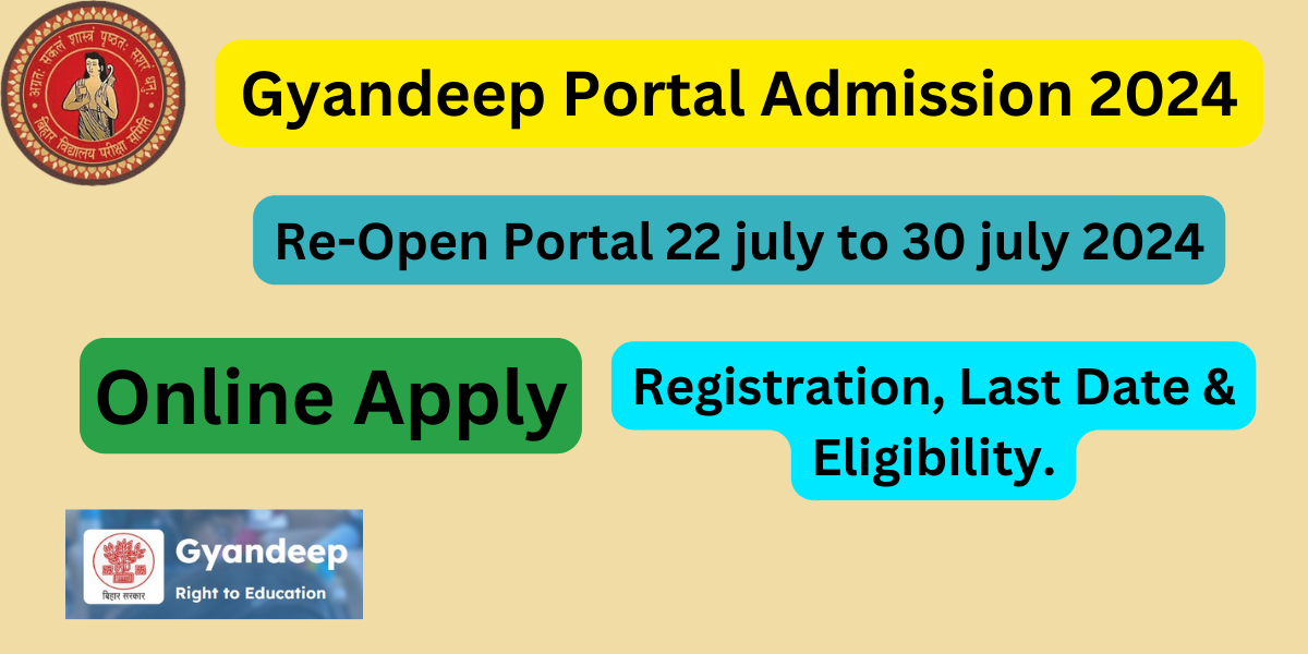 Gyandeep Portal Admission 2024 Date