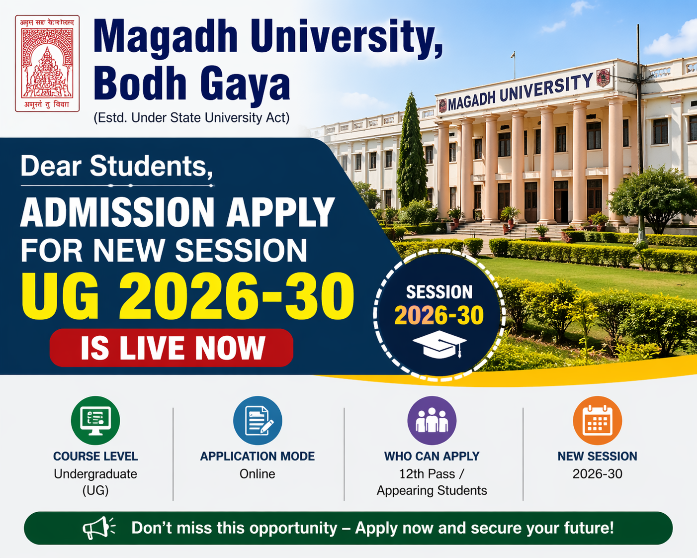 Magadh University, Bodh Gaya